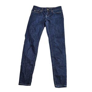 Gap Premium Super Skinny Jeans Womens 4/27 Blue Dark Wash Stretch Denim